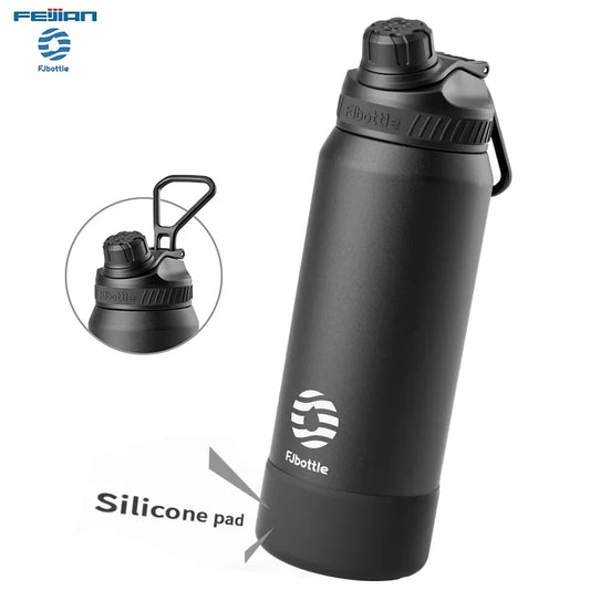 FJbottle 24/32OZ Vacuum Flasks Stainless steel Thermal water bottle Tumbler Keep Hot & Cold Portable Outdoor sports Thermo Cups